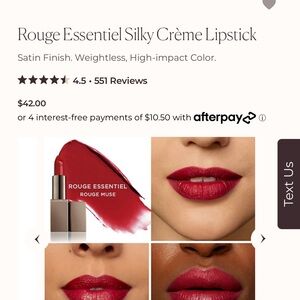 Laura Mercier Rouge Essential Silky Cream Lipstick in “445 - Rouge Muse” - New!!